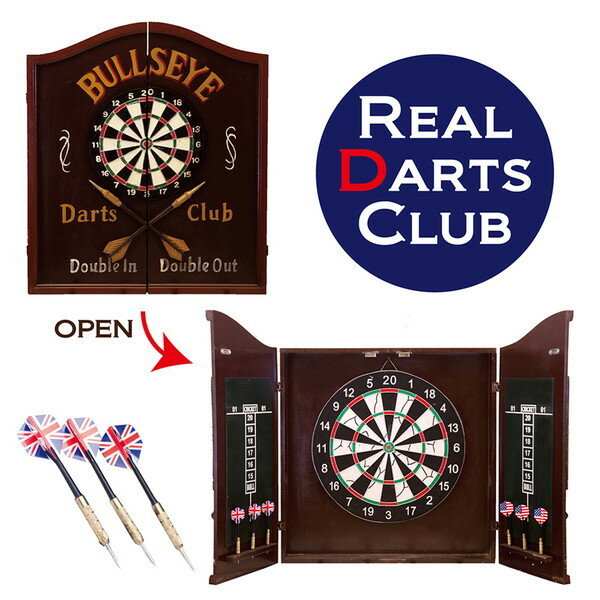 ＼300円OFFクーポン配布／ 【ランキング1位獲得】 Real Darts Club ダーツ 完成品NF2931 ゲーム インテリア レトロ ヴィンテージ お洒落 オールディーズ 西海岸 デザイン 壁掛け オブジェ