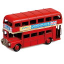 \300円OFFクーポン進呈/インテリア小物 置物 置物 ブリキのおもちゃ(london bus)43013 ブリキ おもちゃ 置き物 置物 オブジェ ディスプレイ 贈り物 レトロ調置物 アメリカン雑貨 ブルックリンスタイル 西海岸 インダストリアル