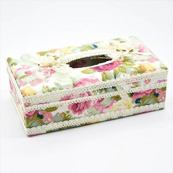 【ランキング獲得】 ST薔薇のティッシュBOX ボックスティッシュケースyts-2926 花柄 レース ティッシュ BOX ボックス 華やか エレガント 姫系 [3]
