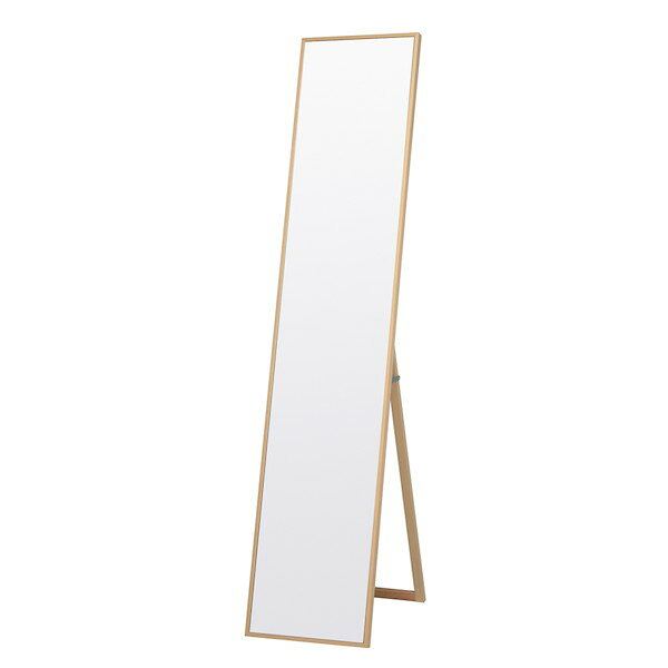 ＼夏ボーナス先取りSALE!/【ランキング受賞】 鏡 スタンドミラー 細枠スタンドミラー 幅32cm完成品 4532947320034 細枠 鏡 かがみ ミラー スタンドミラー 幅32cm 国産 木目 美しい 全身鏡 リビング インテリア お洒落 [3]