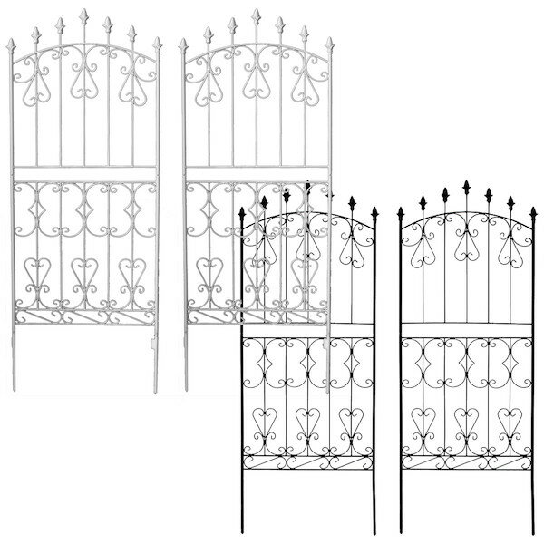 【ランキング1位獲得】 アイアンローズフェンス150 ロータイプ 2枚組 エクステリア ガーデンファニチャー フェンスRS012L-2P フェンス アイアン ガ...