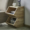 【ランキング獲得】 NATURAL SIGNATURE ストレージBOX 2個セット 収納家具 押入れ収納 収納ケース ボックス910217735 木箱 オープン 収納 重ねる 見せる収納