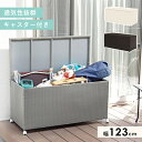 \300円OFFクーポン進呈/ 【ランキング受賞】 エクステリア・ガーデンファニチャー 物置き キャスター付き屋外 収納庫 幅123cmRUD-2430 ベラン...