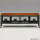 ienowa 横型4杯引出チェスト SFC 収納家具 タンス・チェスト201200644 完成品 インダストリアル ヴィンテージ調 かっこいい アイアン メッシ...