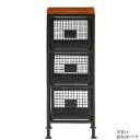 【ランキング1位獲得】ienowa 縦型3杯引出チェスト SFC 収納家具 タンス チェスト201200642 完成品 インダストリアル ヴィンテージ調 かっこいい アイアン メッシュ 衣類