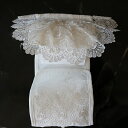 \300円OFFクーポン進呈/トイレ用品 トイレマット・カバー・シート ペーパーホルダーカバー レーストイレットペーパーホルダーカバー オーガンジーレース縁 3...