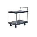\300円OFFクーポン進呈/ 【ランキング受賞】 DIY・工具 物流・運搬器具 台車 静かな樹脂台車 2段 300kgM5-MGKBO0012 荷台 カート ...