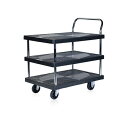 \300円OFFクーポン進呈/ 【ランキング受賞】 DIY・工具 物流・運搬器具 台車 静かな樹脂台車 3段 300kgM5-MGKBO0014 荷台 カート ...