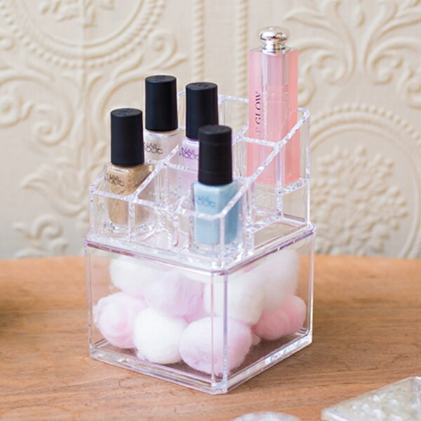 \本日300円クーポン進呈/ジュエリー アクセサリー用品 アクセサリースタンド コスメオーガナイザー 幅9.5cm Crystal Desktop Collec...