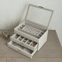 ジュエルケース グレイカラー Jewel Case Collection ジュエリー・アクセサリー用品 収納ボックス・ケース240-668 アクセサリー収納 小...