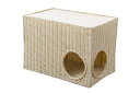 ソファーサイドキャットハウス 猫用品 その他FL-2576 9239410 9239420 キャットハウス 猫用 ソファ横 水洗い可 ハンドメイド