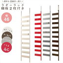\300円OFFクーポン進呈/収納家具 本棚 ラック カラーボックス 吊り戸棚 NEWラダーラック幅46cm 棚板2枚セットnj-0251 nj-0252 nj-0253 nj-0526 日本製 モダン オシャレ ウォール ラダーシェルフ はしごラック ウォールラック 壁面ラック ラック おしゃれ ラダー