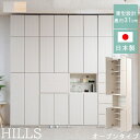 HILLS壁面キャビネット オープン 収納家具 リビング壁面収納・システム収納ku-0019 ku-0023 完成品 Hills ルーター収納 壁面ラック 突っ...