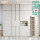 【ランキング獲得】 HILLS壁面キャビネット 扉 収納家具 リビング壁面収納・システム収納ku-0020 ku-0024 完成品 Hills リビング収納 お...