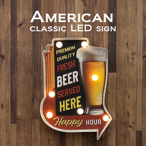 American Classic LED Sign AJNVbN FRESH BEER 2Zbg EA[g{[hGB60811 I[fB[Y CeA X fBXvC