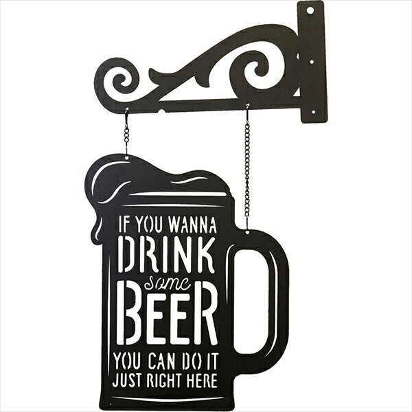 ＼本日300円クーポン進呈/ インテリア小物 置物 その他 レーザーカットメタルサイン Laser Cut Metal Sign DRINK BEER 2個セットLCMP001 LCMP001 レトロ おしゃれ インパクト 特別感 プレゼント 店舗 ショップ ディスプレイ セット [2]