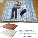 寝具 敷布団 防ダニ 抗菌防臭加工 ファミリー敷布団 カバー付き 200×200cma3381110 a3381120 a3381130 FL-3335 ビッグ...