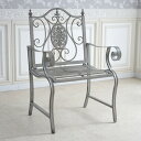 \本日300円クーポン進呈/ エクステリア ガーデンファニチャー ガーデンファニチャー チェア アイアン1Pチェアーyts-4249 エレガント ヨーロピアン ...