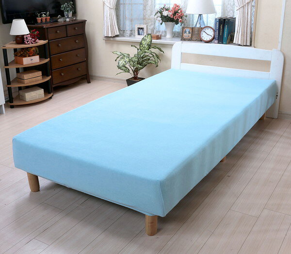 綿100％やわらかタオル地のびのびシーツ同色2枚組 ダブル 寝具 寝具カバー シーツ ...