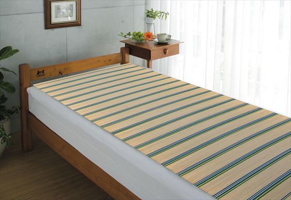 目セキ織シーツ 縞柄「松風」87×190cm 寝具 寝具カバー シーツ その他HRM835678 日...