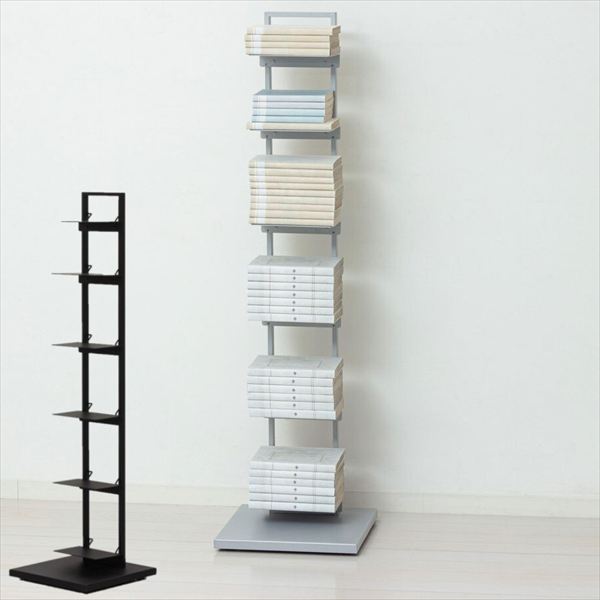 展示架 - ＼本日P6倍!300円クーポン／ 収納家具 本棚 ラック カラーボックス マガジンラック シェルフ ブックタワーシェルフ22861 22862 新生活 一人部屋 入学 入園 新生活 インテリア 新作 韓国 母の日 タワーラック 見せる収納 ホワイト ブラック クロシオ