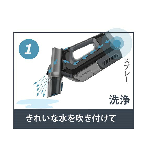 コードレス式水洗いバキュームクリーナー 生活家電 掃除機 クリーナー スチームク...