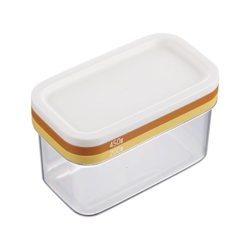 ●大きなバターもギュッとひと押しで、使いやすいうす切りに！ ●業務用ポンドバター450gは約10g、200gのバターは約5gのうす切りにカットできます。 ●サイズ： 167×95×102mm ●材質： フタ:ポリエチレン（耐熱温度80℃／耐冷温度?30℃）、ワイヤープレート枠:ABS樹脂（耐熱温度80℃／耐冷温度?30℃）、ケース:AS樹脂（耐熱温度70℃／耐冷温度?30℃）、ワイヤー:18-8ステンレススチール 【メーカー名】（株）曙産業 【メーカー品番】ST-3006
