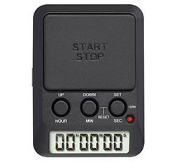 ●卓上で使いやすい学習タイマー ●押しやすい大きな「START/STOP」ボタン ●カウントダウン設定時間を音とランプでお知らせ ●テストや試験に役立つ、日にちカウントダウン機能付（デイカウント機能） ●選べるアラーム鳴動時間（15秒、1秒、無音） ●誤操作防止のキーロック機能付 ●カレンダー機能/時計機能付（表示の切替可能、AもしくはP/無表示） ●便利なリピート機能付（カウントダウン時停止中、setボタンでリピート可能） ●商品サイズ： 約 W60×D80×H23mm ●商品重量： 約 63g ●電源： 単4形乾電池×2個（動作確認用電池付） ●電池寿命： 約 1年間（1日15秒×2回アラームを鳴らした場合） ●表示方法： 液晶デジタル7桁 ●最大セット時間： タイマー（分）:199分59秒、タイマー（時）:199時間59分59秒 ●カウントアップ最大表示時間： タイマー（分）:199分59秒99、タイマー（時）:199時間59分59秒 ●動作温度範囲： 0?40℃ ●カレンダー設定範囲： 2018?2050年まで ●デイカウント最大設定日数： 9999日 ●時計精度： 月差±60秒 【メーカー名】（株）ドリテック 【メーカー品番】T-587BK