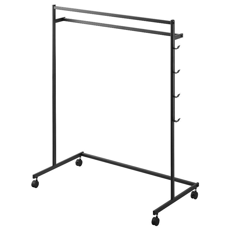 山崎実業 収納力アップハンガーラック タワー 2段 ブラック 4903208014366 【品番:01436】 [2]