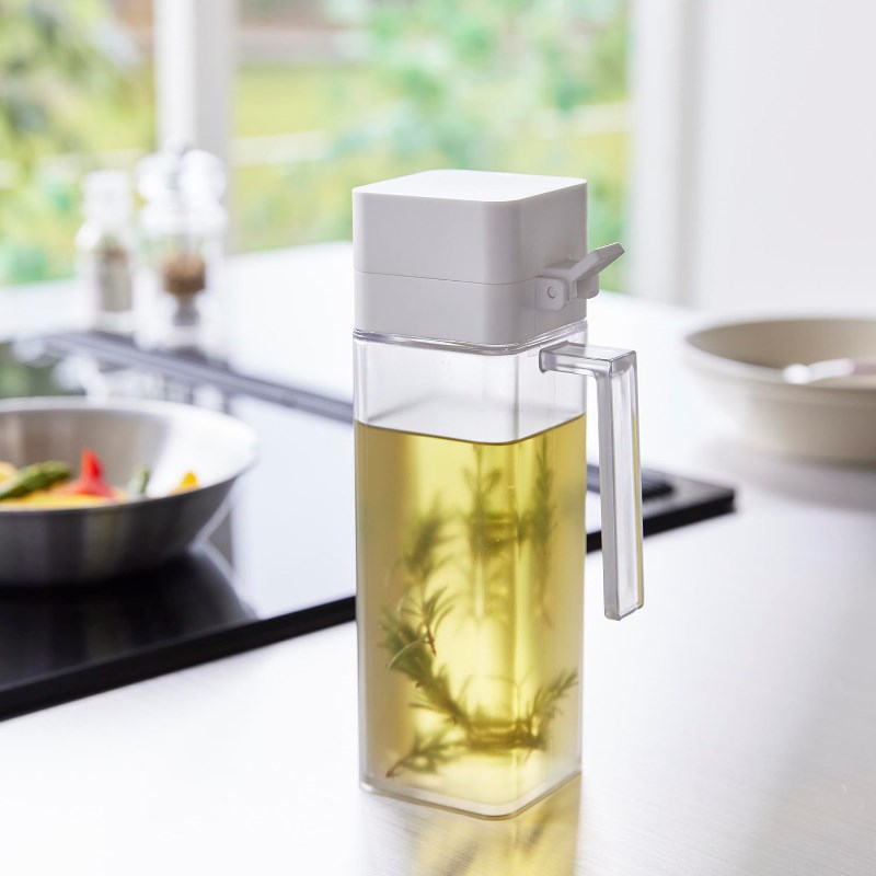 乐天商城 - 山崎実業　蓋付き調味料ボトル タワー ホワイト 4903208015172　【品番：01517】