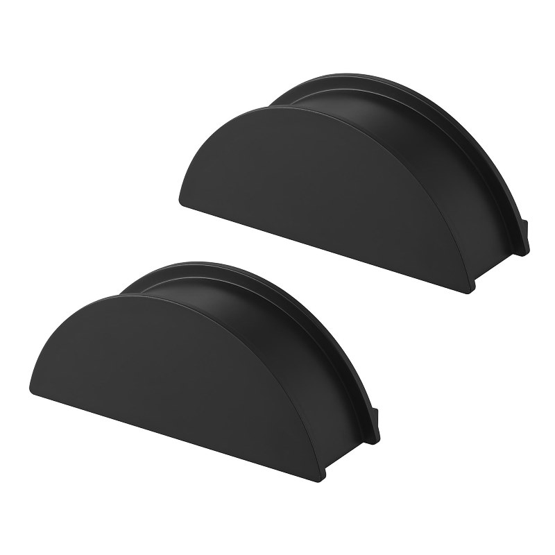 山崎実業 ウォールカチューシャ&帽子ホルダー タワー 2個組 石こうボード壁対応 ブラック 4903208018906 【品番:01890】