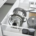 山崎実業 シンク下幅調節鍋蓋&フライパン収納スタンド タワー W32 ホワイト 4903208013598 【品番:01359】