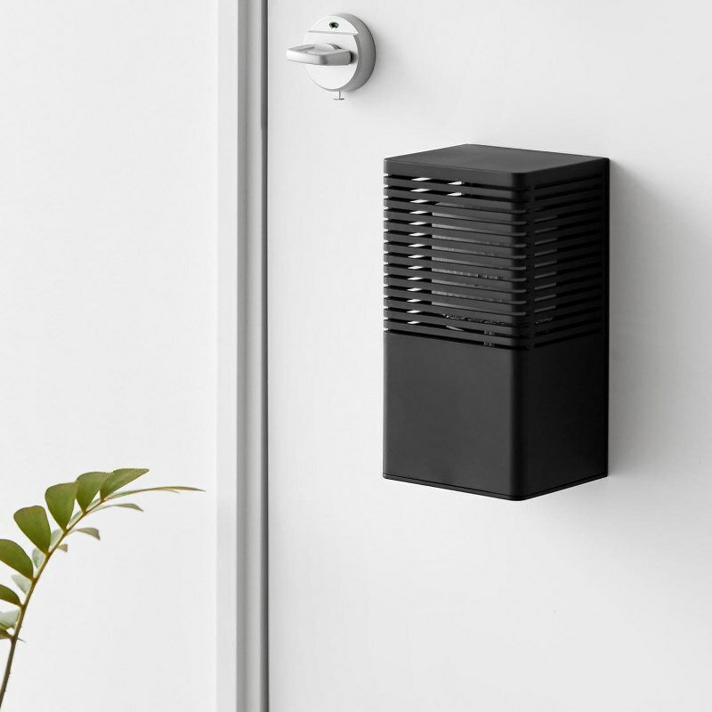 山崎実業　マグネット消臭剤ケース タワー L ブラック　【品番：03664】