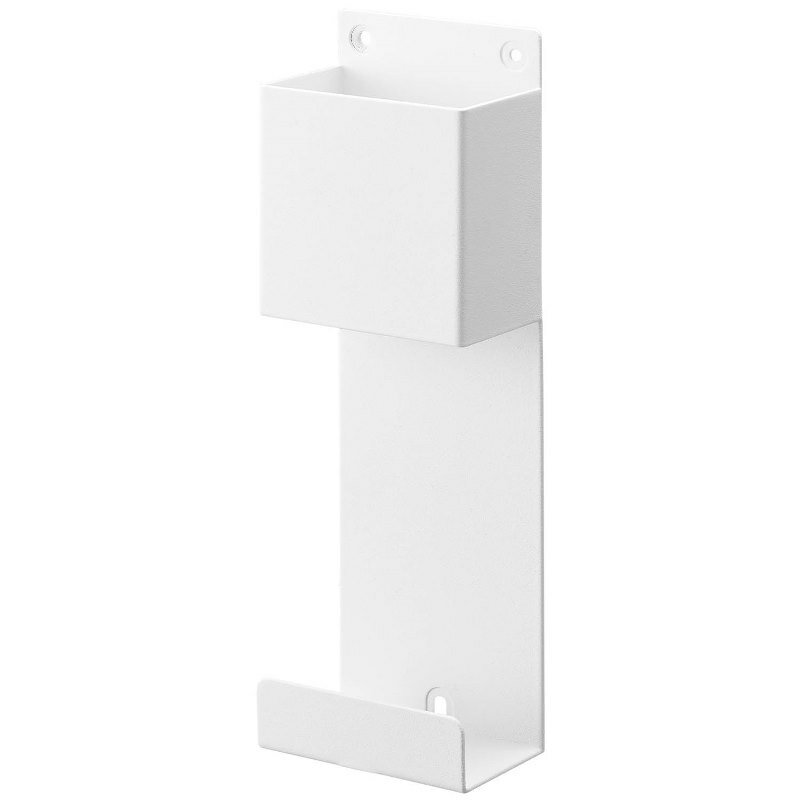 山崎実業 石こうボード壁対応 充電しながら収納できるゲーム機収納 スマート ホワイト 4903208021159 【品番:02115】