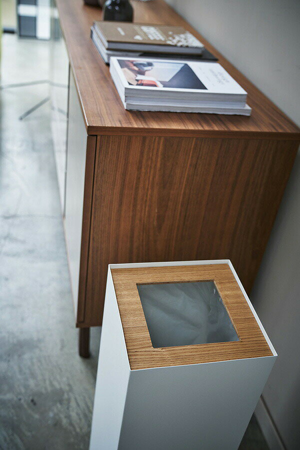 山崎実業 トラッシュカン リン 角型ロング ナチュラル 【品番:04531】 [2]