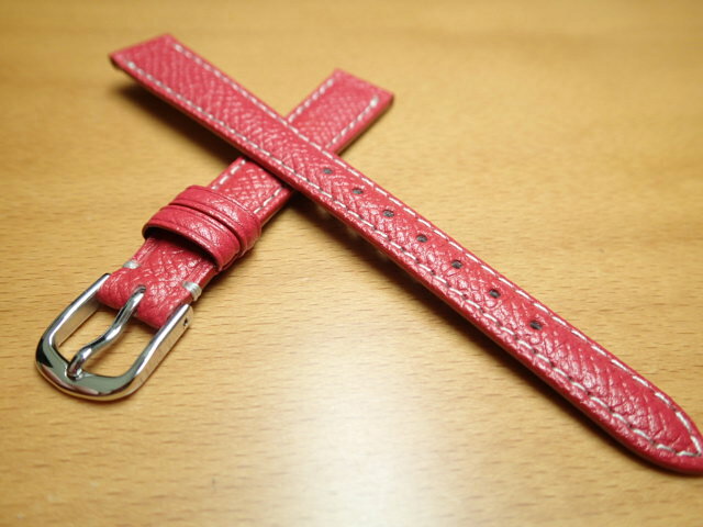 12mm 14mm 時計バンド (腕時計) ベルト カーフ 牛革 レッド (赤) バネ棒 サービス 腕時計用 時計ベルト 時計用バンド 525円で販売していますバネ棒をサービスでお付けします