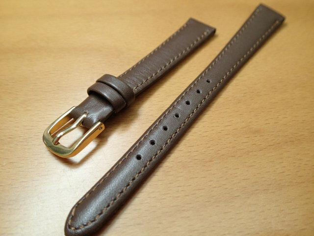 11mm 〜 15mm 時計バンド (腕時計) ベルト カーフ 牛革 チョコ (こげ茶) バネ棒 サービス 腕時計用 時計ベルト 時計用バンド 525円で販売していますバネ棒をサービスでお付けします