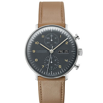 ユンハンス マックスビル バイユンハンス 腕時計 MAX BILL BY JUNGHANS Chronoscope 40mm マックスビル クロノスコープ 027 4501 03 正規商品 インポート・ウオッチ・オブ・ザ・イヤー2015-2016 受賞モデル お手続き簡単な分割払いも承ります。