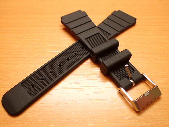 18mm 時計バンド(腕時計)ベルト18ミリ 時計ベルト・バンド バネ棒 サービス付き 18mm 防水ウレタンラバーベルト 黒色 腕時計用