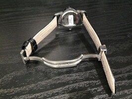 HAMILTON☆ハミルトン☆純正ベンチュラ専用牛革(カーフ)腕時計バンドベルトバックル付きブラック(黒色)17mmH600244103