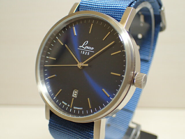 ラコ 腕時計 Laco 862075 クラシック アズール 40mm 自動巻き式 40mm Classic AZUR 40mm優美堂のLaco ラコ腕時計はメーカー保証2年つきの正規販売店商品です。 お手続き簡単な分割払いも承ります
