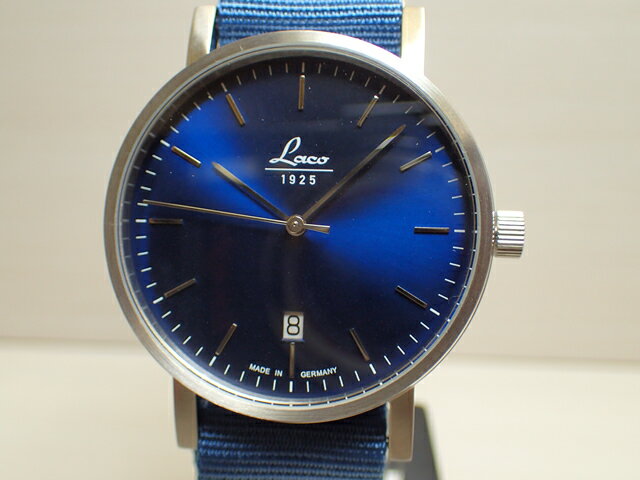 ラコ 腕時計 Laco 862075 クラシック アズール 40mm 自動巻き式 40mm Classic AZUR 40mm優美堂のLaco ラコ腕時計はメーカー保証2年つきの正規販売店商品です。 お手続き簡単な分割払いも承ります