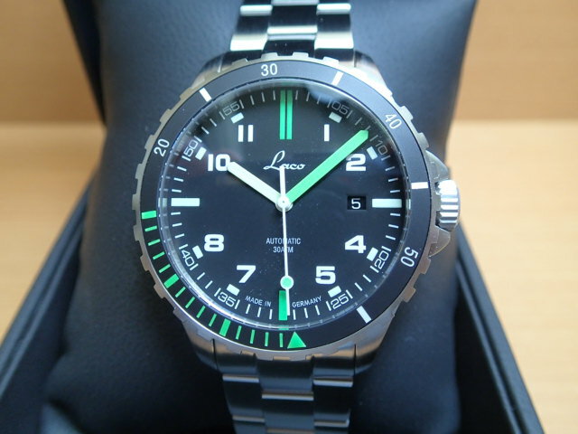 ラコ 腕時計 Laco スポーツ シリーズ SPORT Amazonas.MB アマゾナス 862107.MB 42mm 自動巻優美堂のLaco ラコ腕時計はメーカー保証2年つきの正規販売店商品です。お手続き簡単な分割払いも承ります。