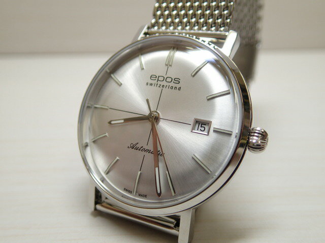 エポス ビジネス腕時計 メンズ EPOS エポス 腕時計 自動巻き ORIGINALE オリジナーレシリーズ 3437SLM 38.5mm
