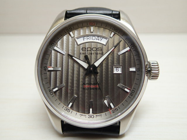 エポス 腕時計（メンズ） EPOS エポス 腕時計 自動巻き デイデイトつき passion パッションシリーズ 3402SL 43mm