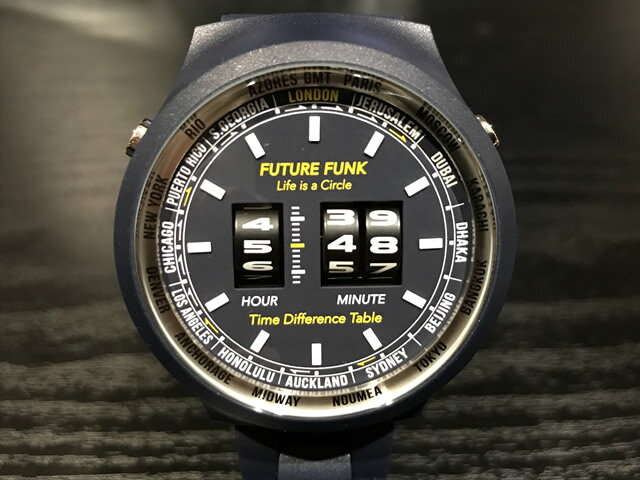 FUTURE FUNK フューチャーファンク ローラー式腕時計 アナログデジタルウォッチ FF105-NV メンズ 正規輸入品