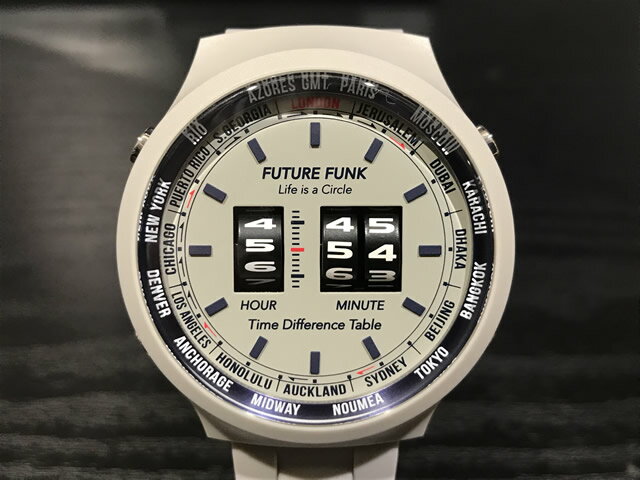FUTURE FUNK フューチャーファンク ローラー式腕時計 アナログデジタルウォッチ FF105-LG メンズ 正規輸入品