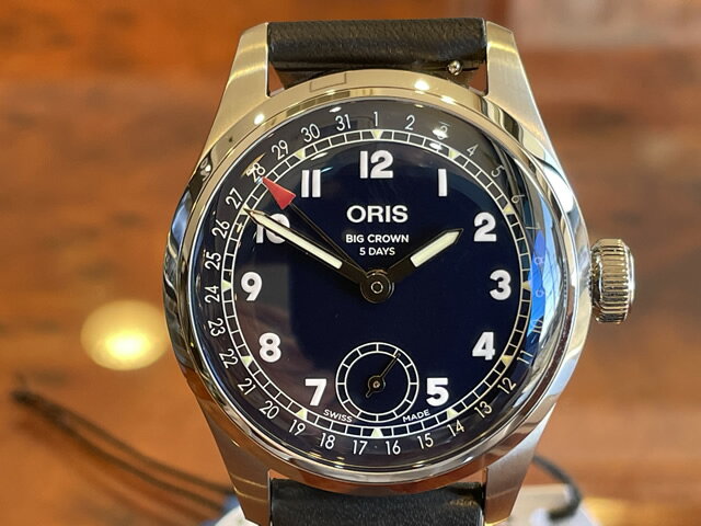 オリス 自社キャリバー400 驚愕の5日間パワーリザーブ 腕時計 Oris Big Crown ビッグクラウンポインターデイトキャリバー403 38mm メンズサイズ 01 403 7776 4065 送料無料 正規輸入品 【あす楽】