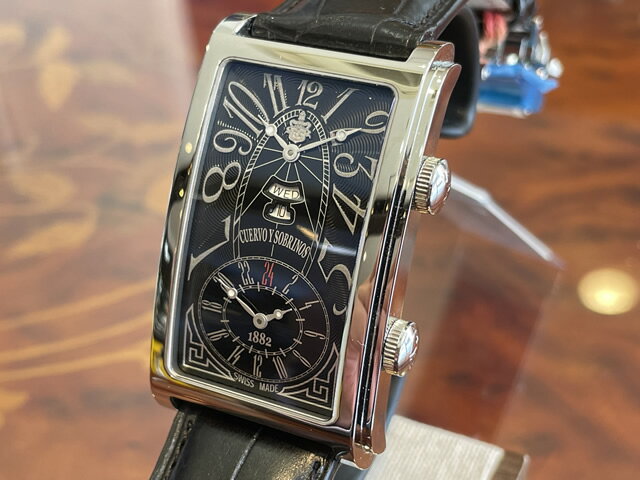 【あす楽】 クエルボイソブリノス 腕時計 プロミネンテ ダブルテンポ デュアルタイム 正規商品 Ref.1124-1ANG クエルボ・イ・ソブリノス お手続き簡単な分割払いも承ります。月づきのお支払い途中で一括返済することも出来ますのでご安心ください。