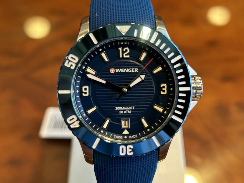 ウェンガー WENGER 腕時計 Seaforce small シーフォース スモール レディース 35mm ネイビーブルー文字盤 01.0621.112 クォーツ 国内正..